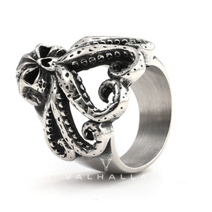 Octopus Skull Stainless Steel Animal Ring