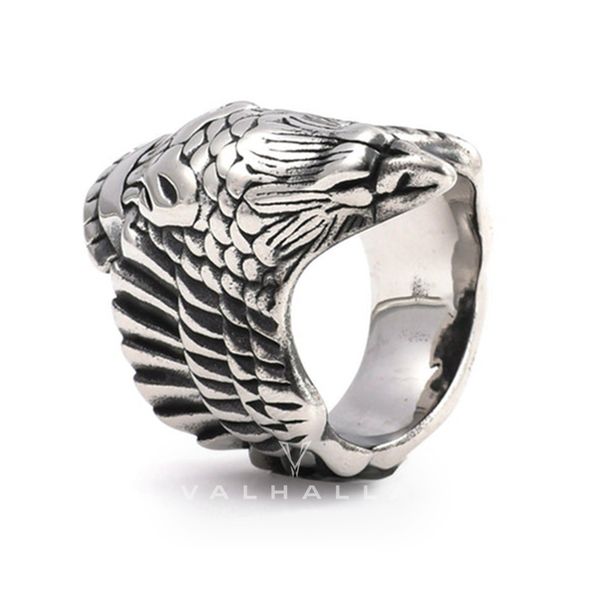 Crow Stainless Steel Beast Ring