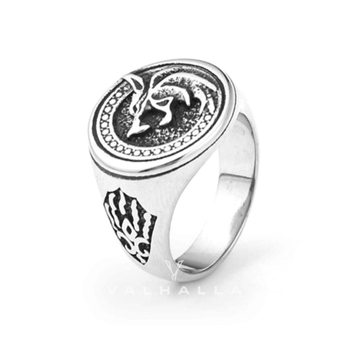 Witcher Wolf Stainless Steel Viking Ring