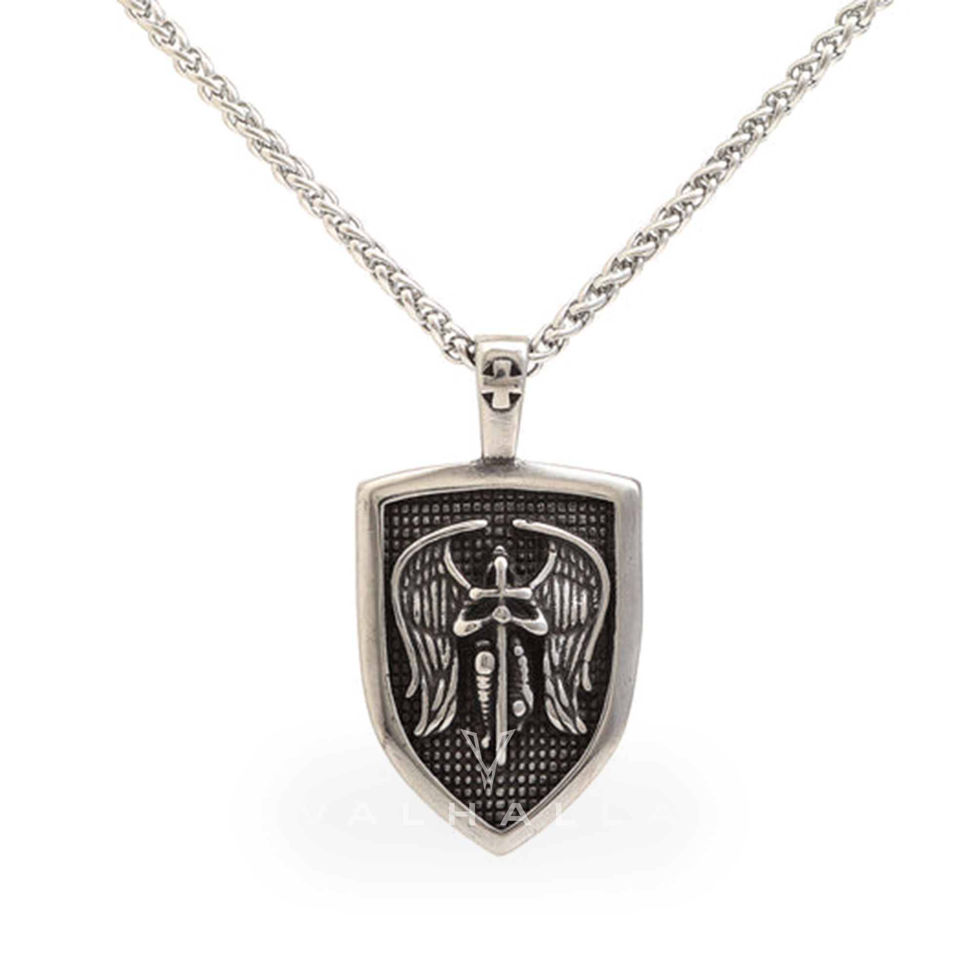 Archangel Saint Michael Sword Stainless Steel Pendant & Chain
