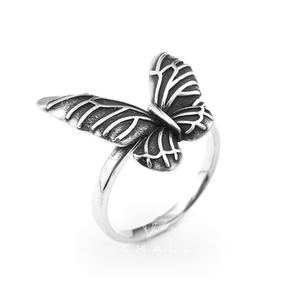 Vintage Butterfly Stainless Steel Animal Ring