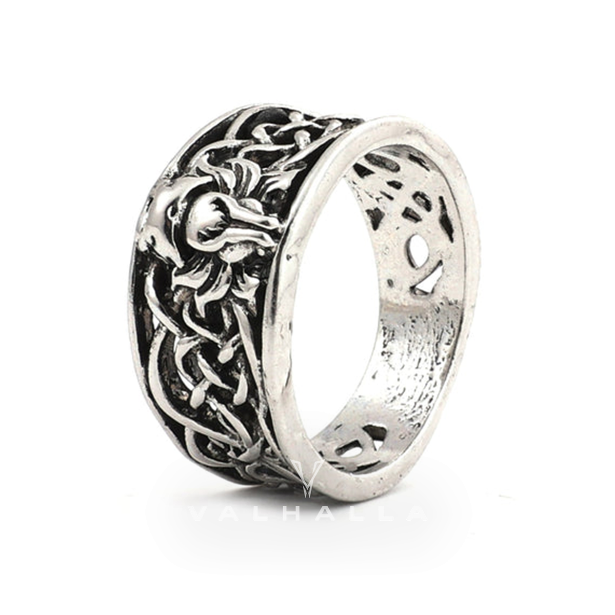 Nine-Tailed Fox Celtic Knot Ring