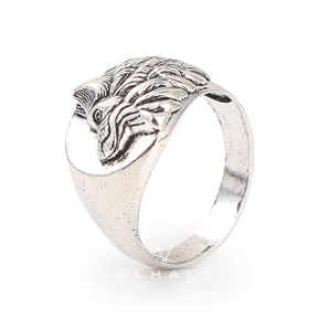 Norse Wolf Stainless Steel Animal Ring