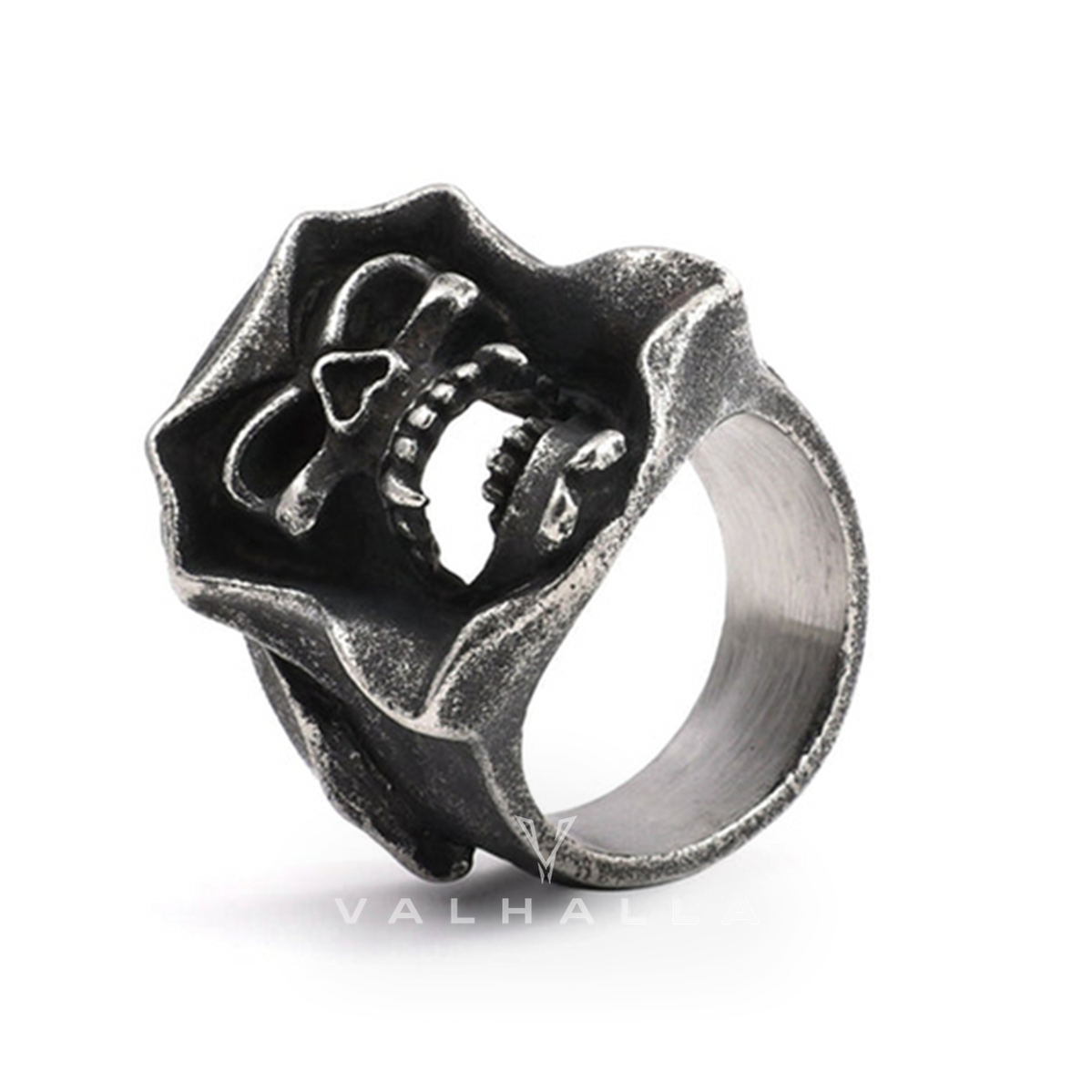 Gothic The Death Skull Stainless Steel Ring