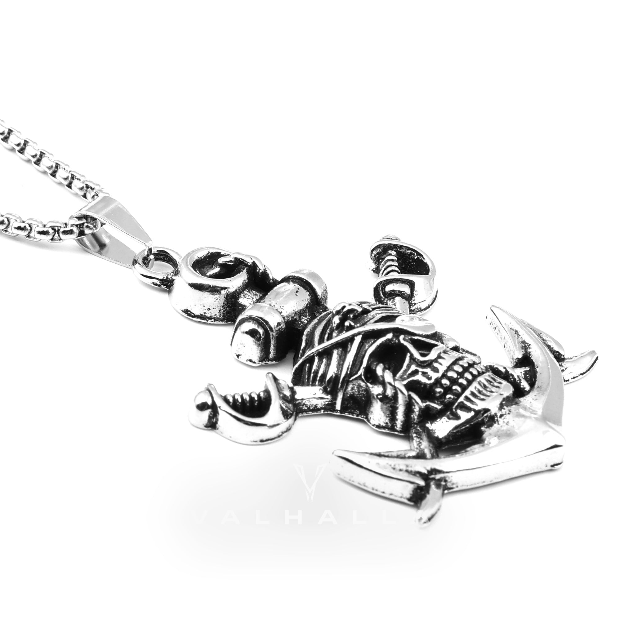 Death Pirate Stainless Steel Pendant & Chain