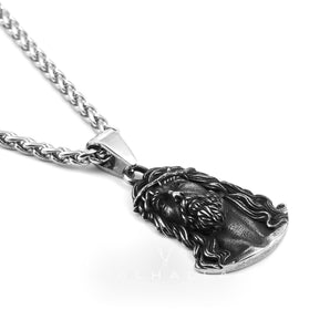 Jesus Christ Stainless Steel Religion Pendant & Chain