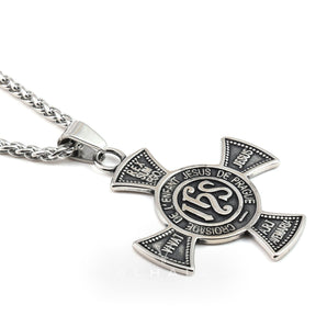 Safeguard Cross Stainless Steel Christian Pendant & Chain