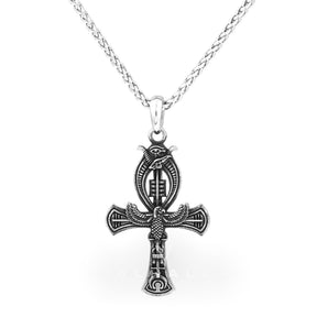 Egyptian Ankh Stainless Steel Pendant & Chain