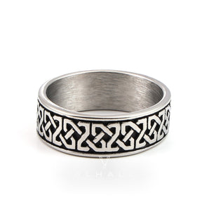 Classic Pattern Stainless Steel Ring