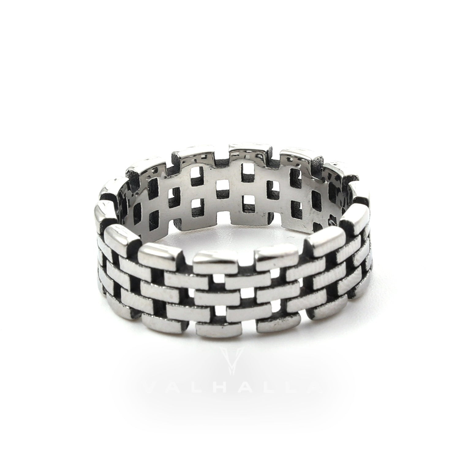 Hollow Chain Stainless Steel Ring