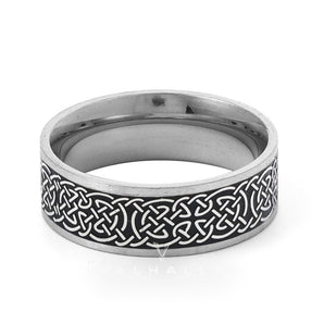 Nordic Celtic Knot Stainless Steel Viking Ring