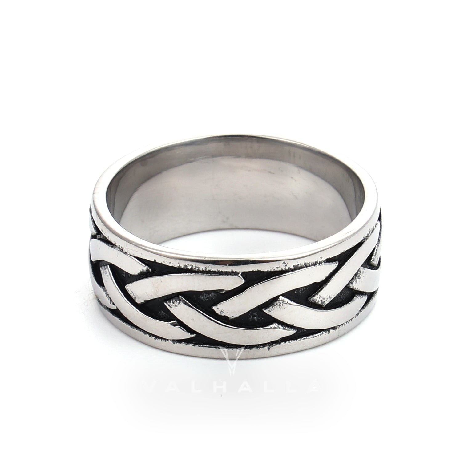 Viking Celtic Knot Stainless Steel Band Ring