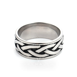 Viking Celtic Knot Stainless Steel Band Ring