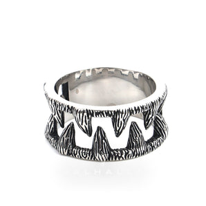 Monster Teeth Stainless Steel Beast Ring