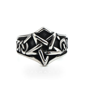 Pentagram Stainless Steel Ring