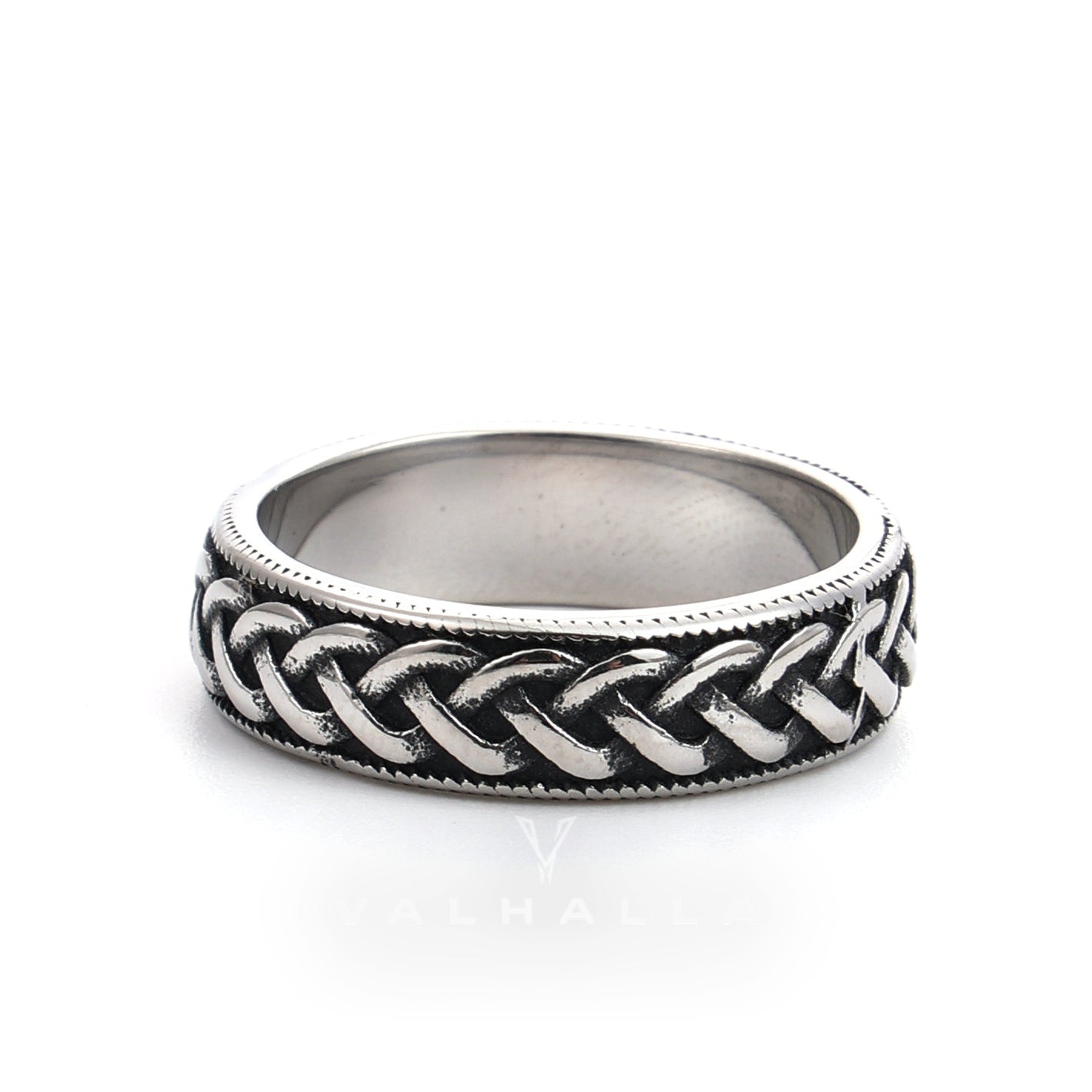 Vintage Simple Pattern Stainless Steel Band Ring