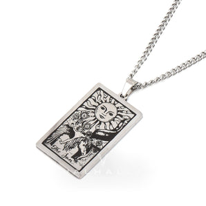 The Sun Major Arcana Tarot Stainless Steel Necklace