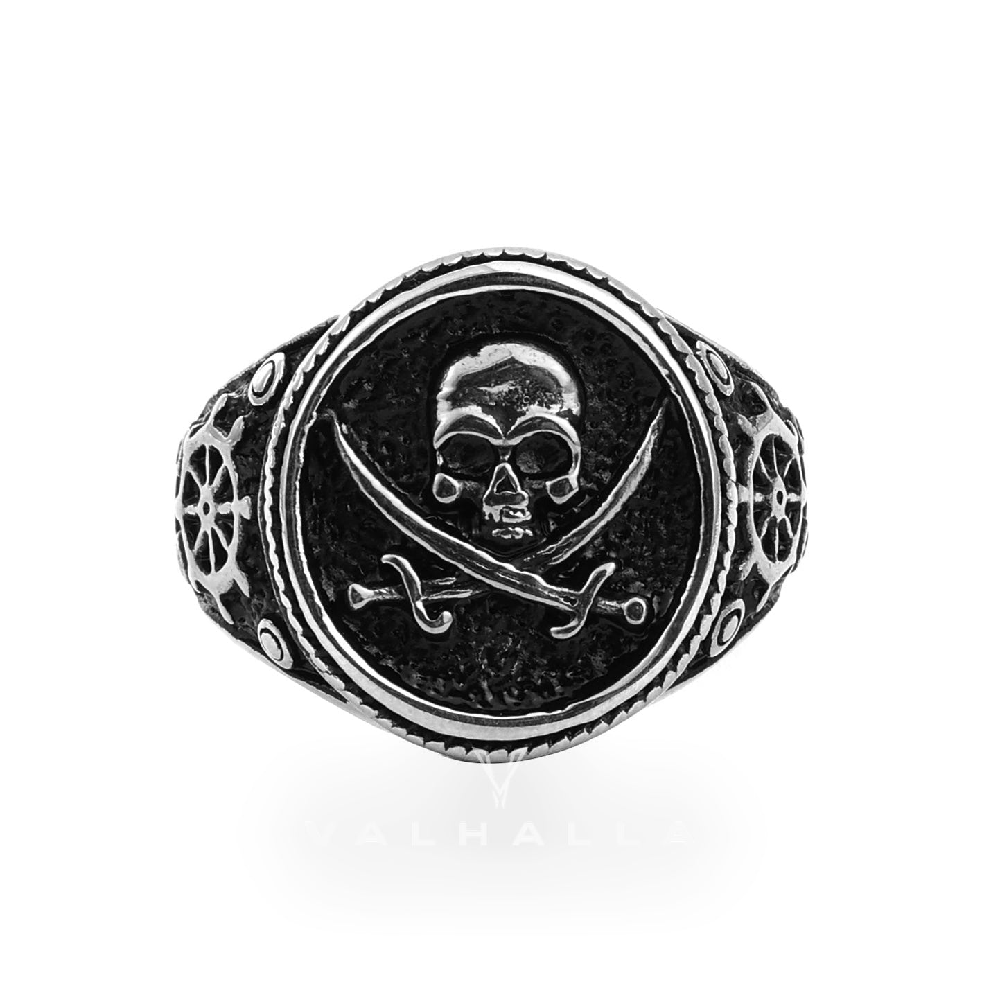 Retro Pirate Stainless Steel Skull Ring
