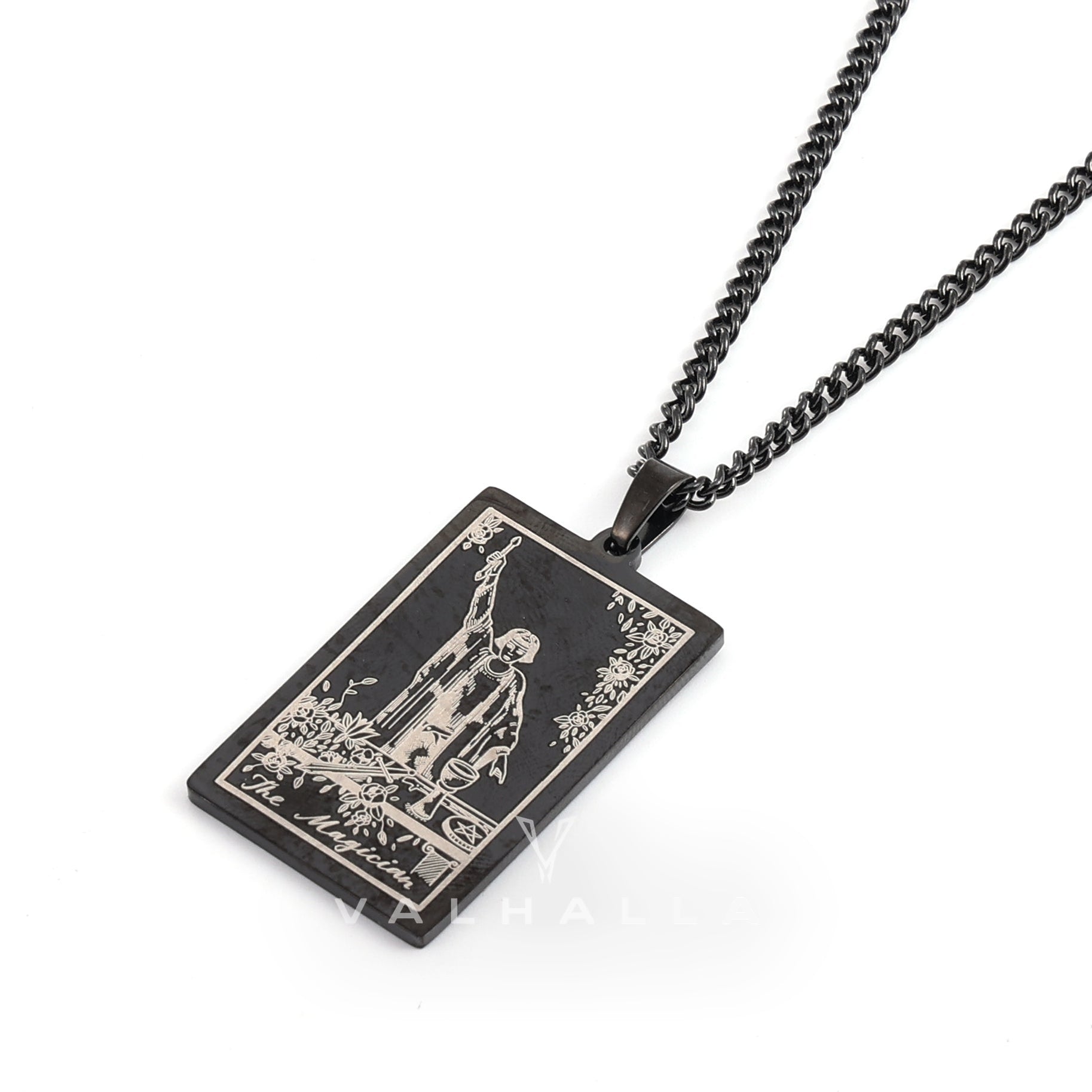 The Magician Tarot Card Stainless Steel Necklace