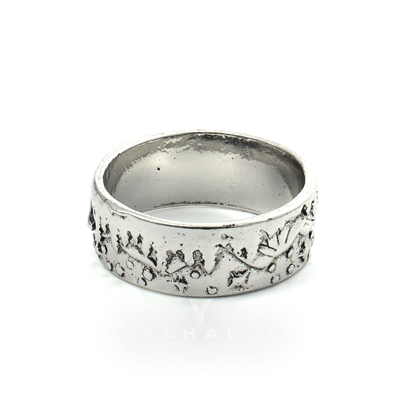 Loyal Wolf Pattern Alloy Embossed Ring