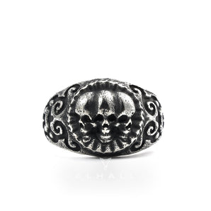 Domineering Skulls Stainless Steel Ring