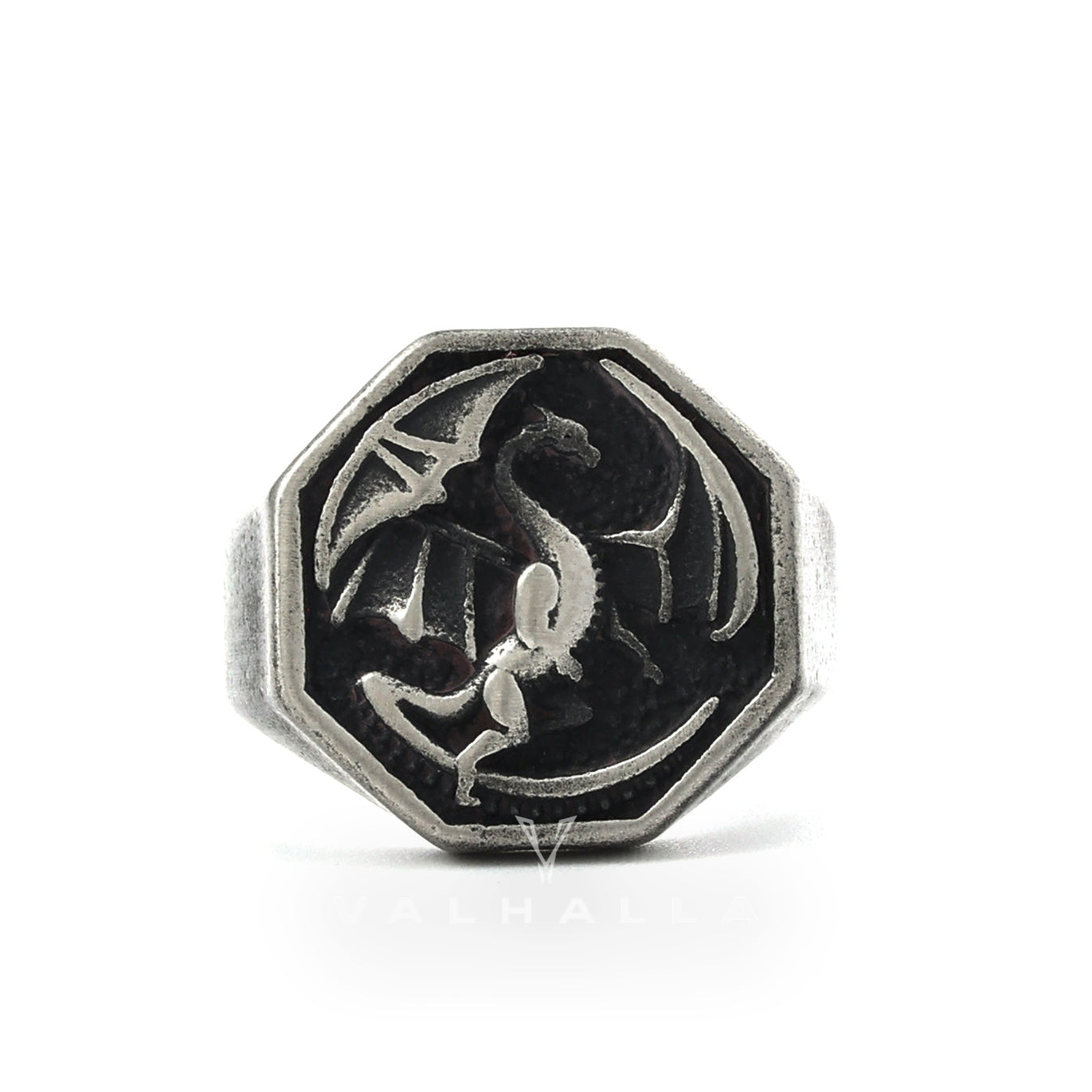 Norse Dragon Stainless Steel Viking Ring