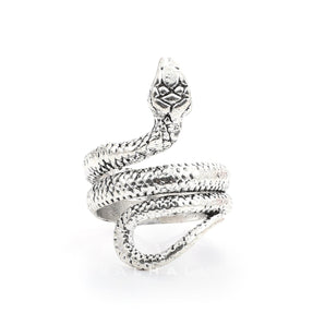 Coiled Snake Stainless Steel Ring