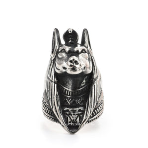 Anubis Stainless Steel Egyptian Mythology Ring