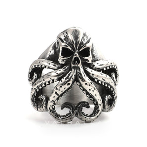 Octopus Skull Stainless Steel Animal Ring