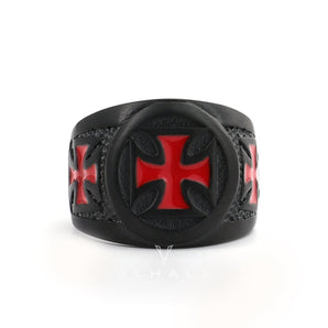 Crusader Iron Cross Stainless Steel Ring