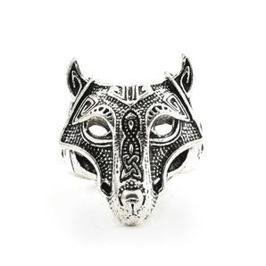 Nordic Wolf Viking Ring