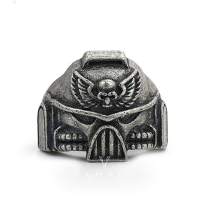 Punk Skull Wings Biker Ring