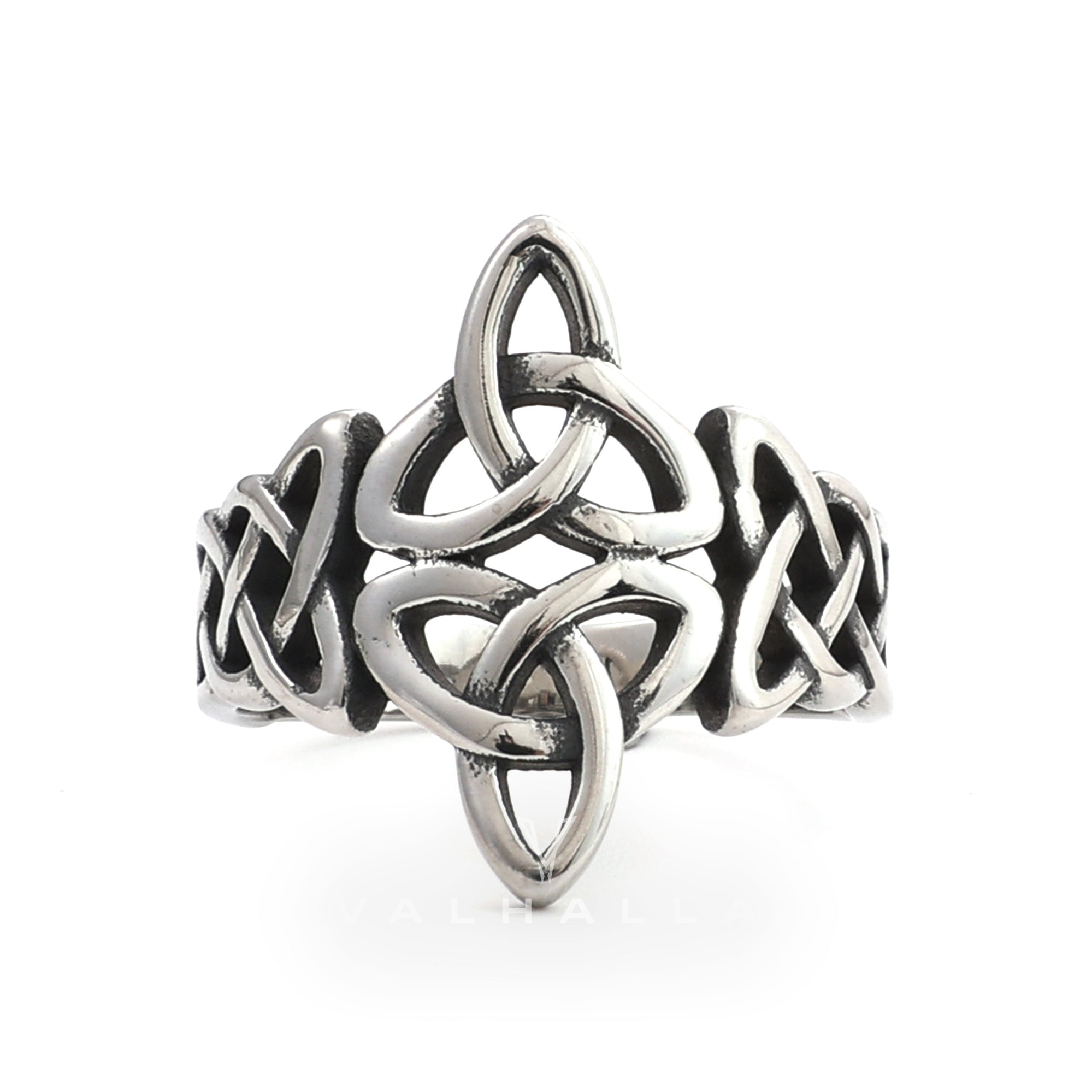 Triquetra Irish Celtics Stainless Steel Viking Ring