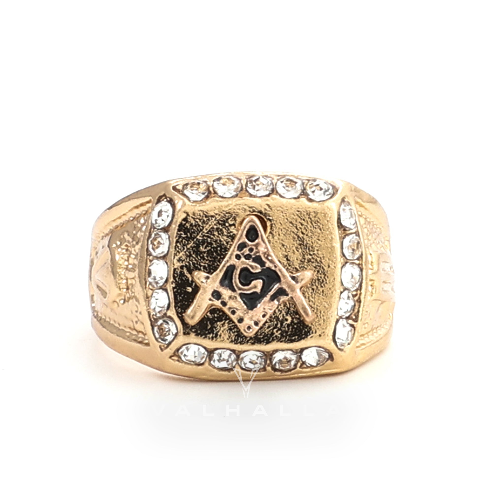 AG Masonic Diamond Ring