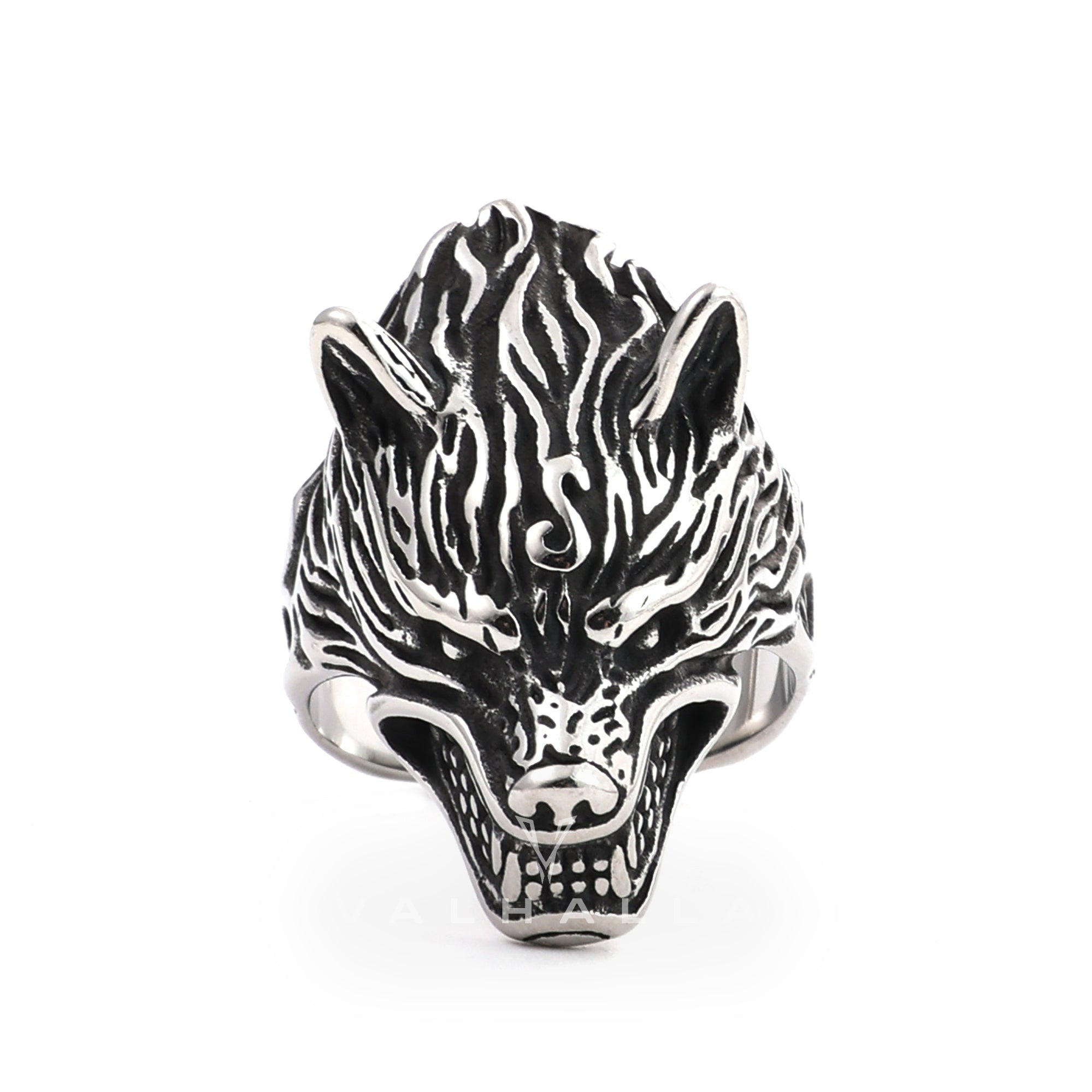 Fierce Wolf Stainless Steel Animal Ring