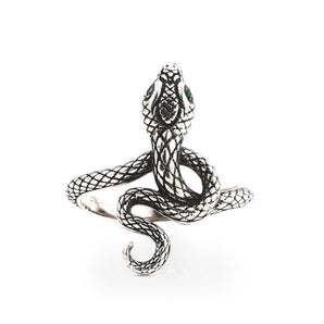 Covetous Silver Serpent Stainless Steel Ring