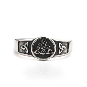 Simple Celtic Knot Stainless Steel Viking Ring