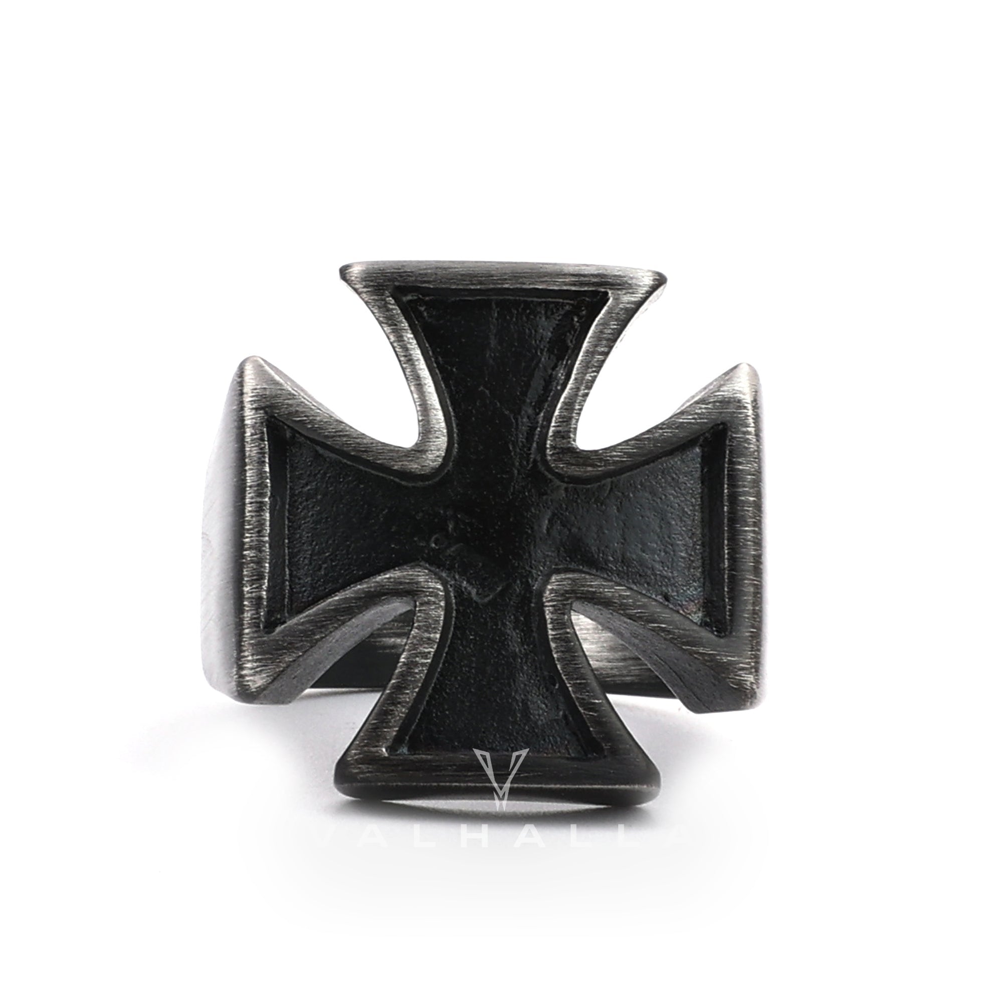 Vintage Iron Cross Stainless Steel Ring