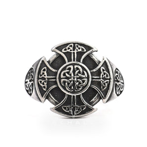 Celtic Knot Knights Templar Stainless Steel Viking Ring