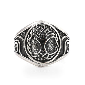 Yggdrasil Stainless Steel Viking Signet Ring