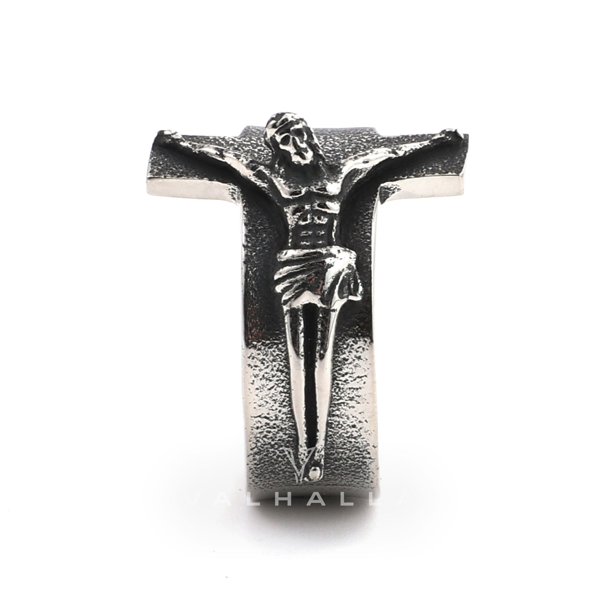 Crucifixion of Jesus Stainless Steel Cross Ring