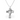 INRI Christian Cross Pure Tin Necklace