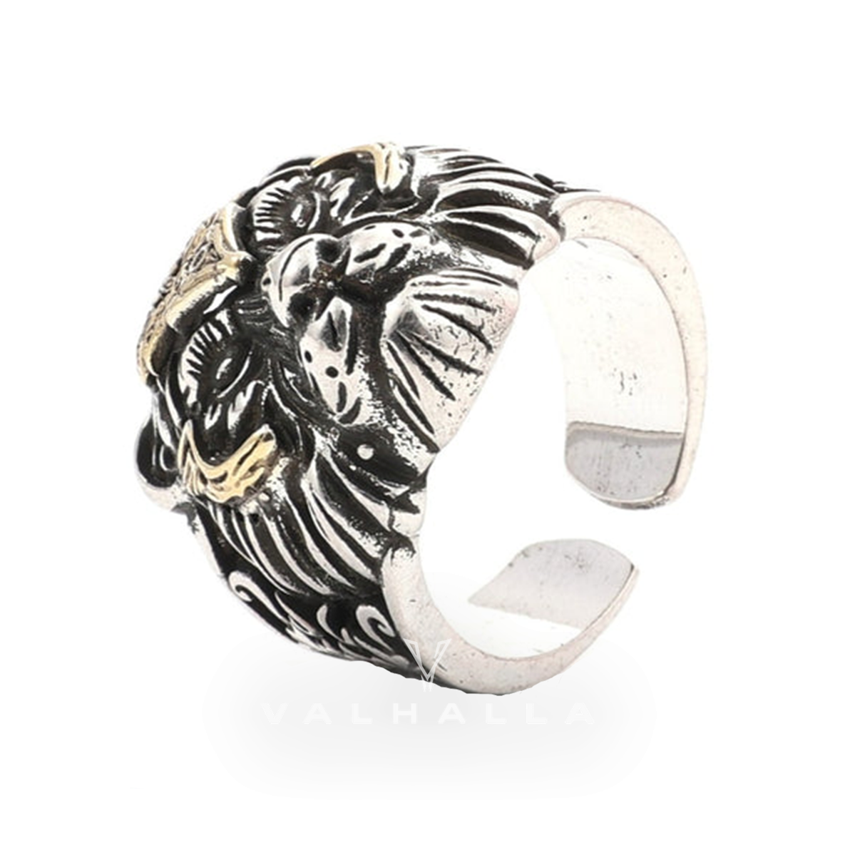 Majestic Tiger Head Ring