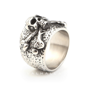 Crossbones Pirate Stainless Steel Skull Ring