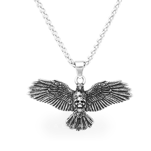 Skull Eagle Stainless Steel Pendant & Chain