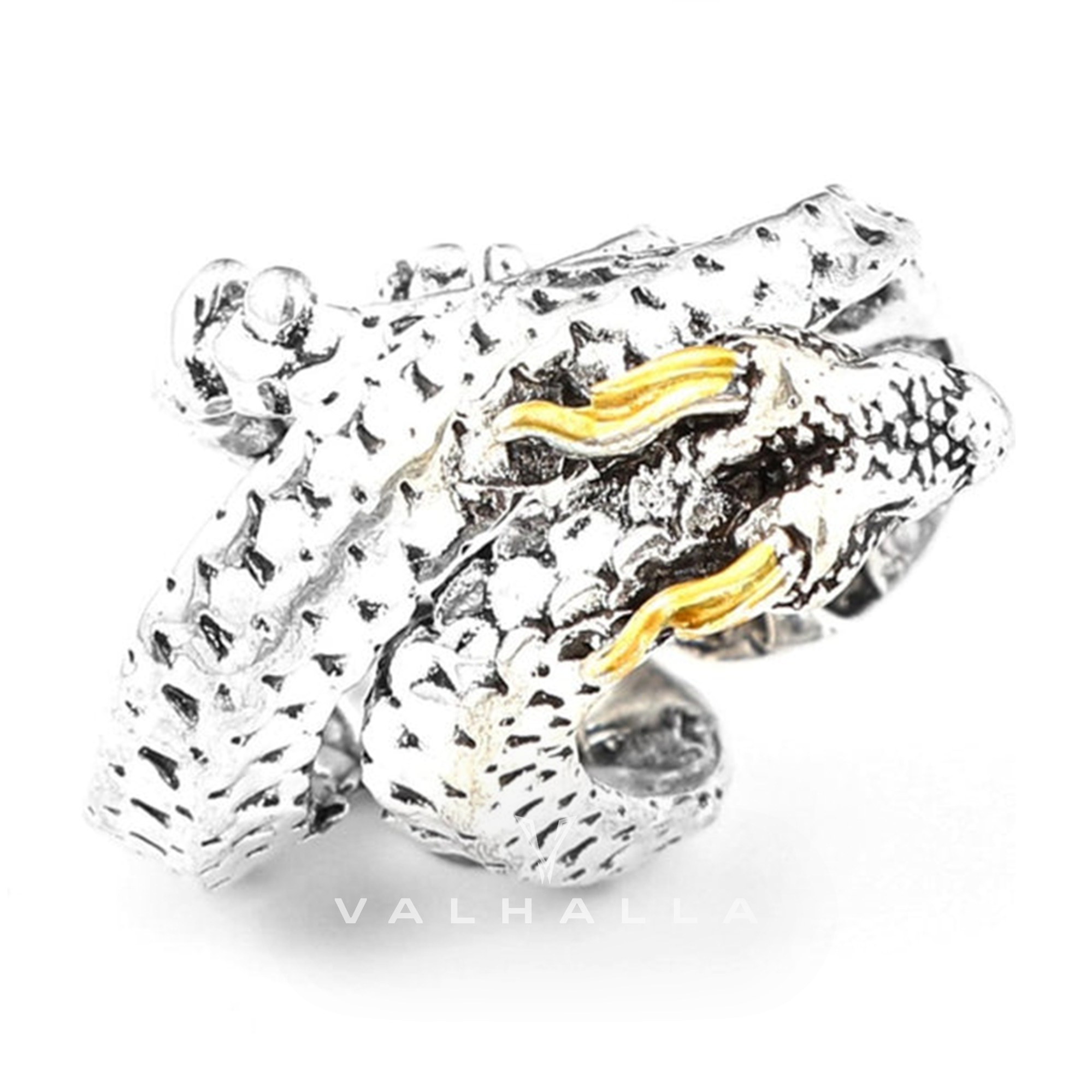 Vintage Horned Snake Animal Ring