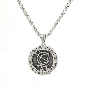 Sagittarius Stainless Steel Pendant & Chain