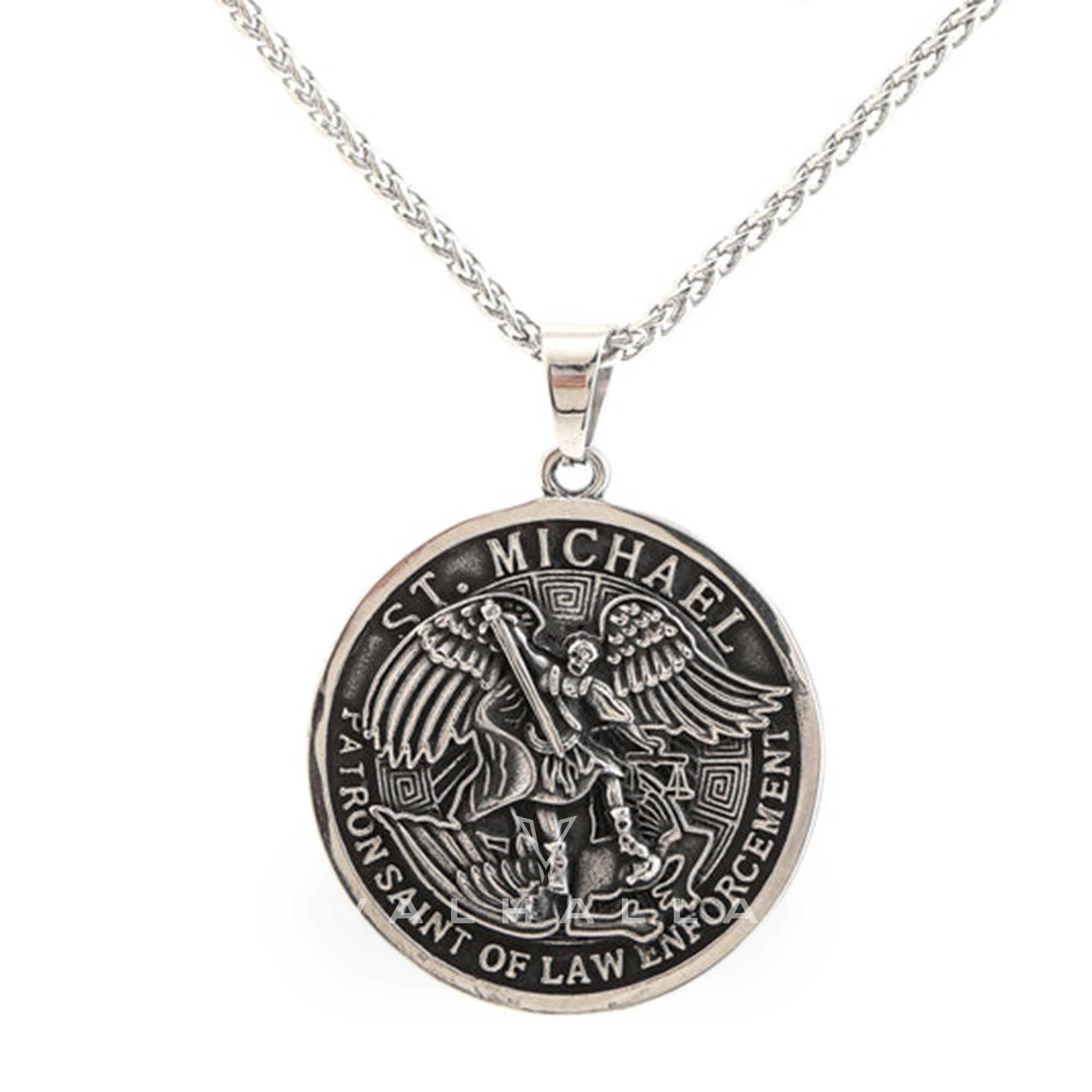 St. Michael Stainless Steel Pendant & Chain