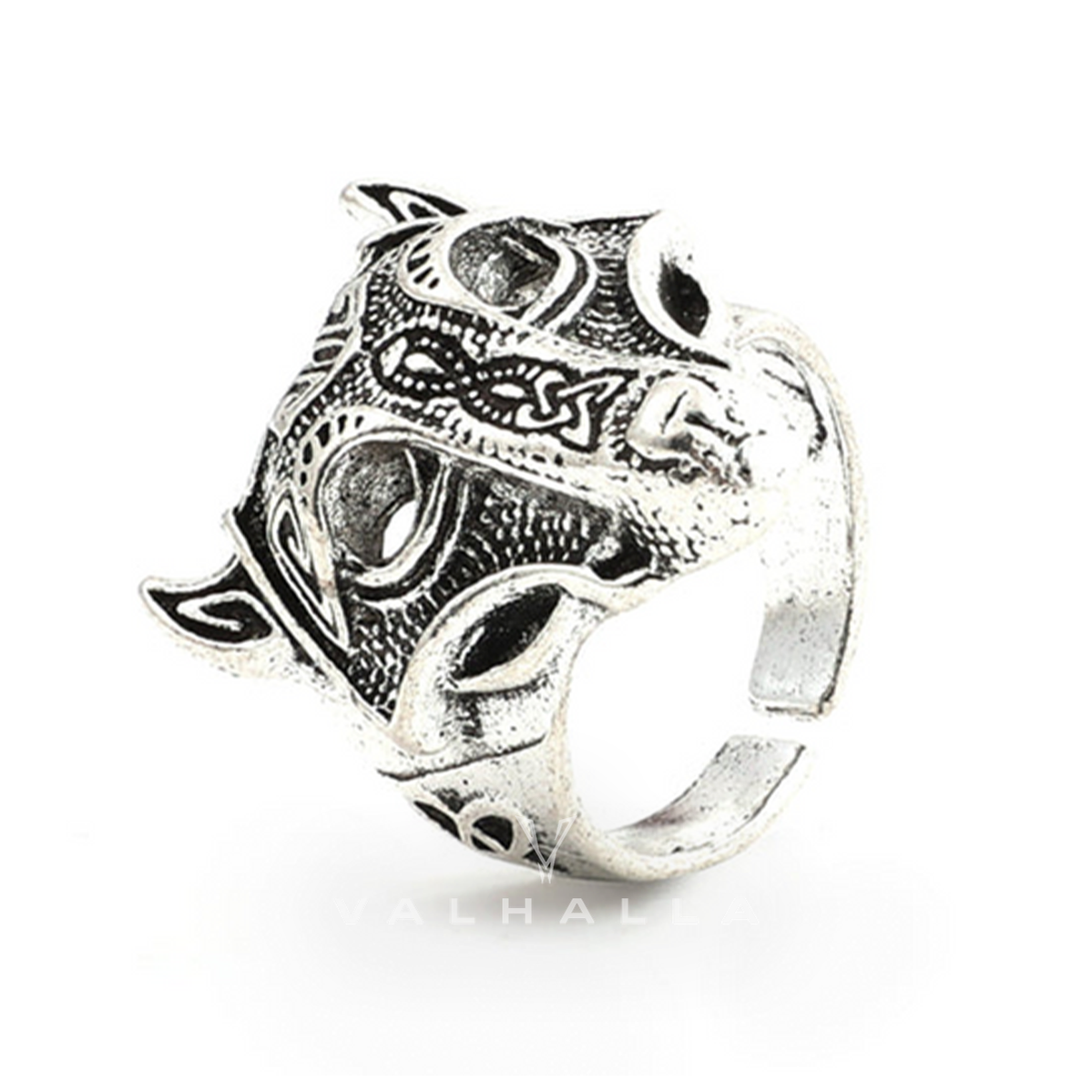 Nordic Wolf Viking Ring