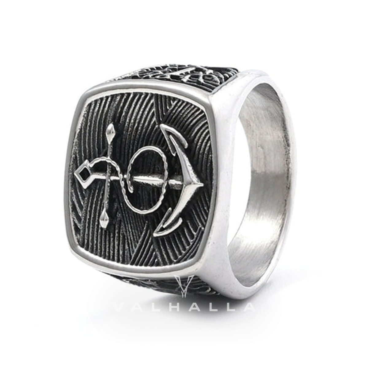 Navy Anchor Stainless Steel Marine Ring